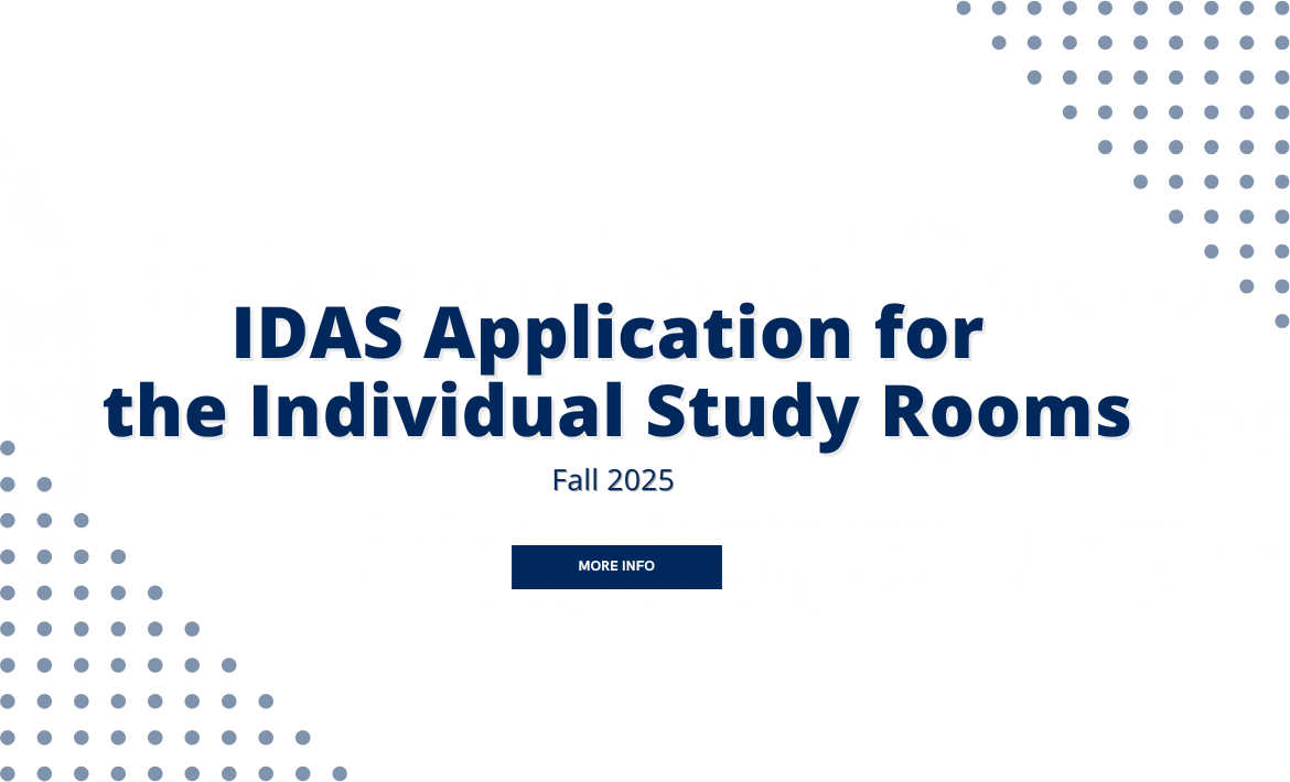 Fall 2025 IDAS Application for the Individual Study Rooms